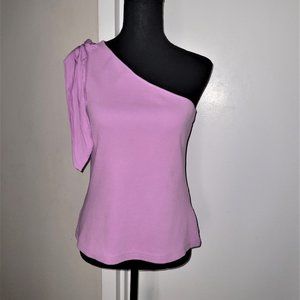NWOT! MAEVE/Anthro Ribbed One-Shoulder Bow Top - L